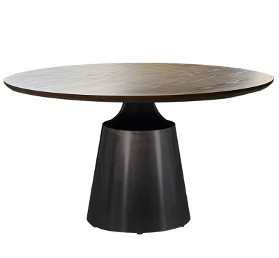 AAT44 natúr fa-fekete étkezőasztal
